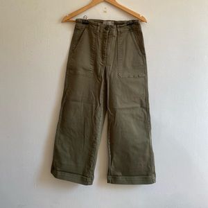 Everlane utility Green wide leg pants.